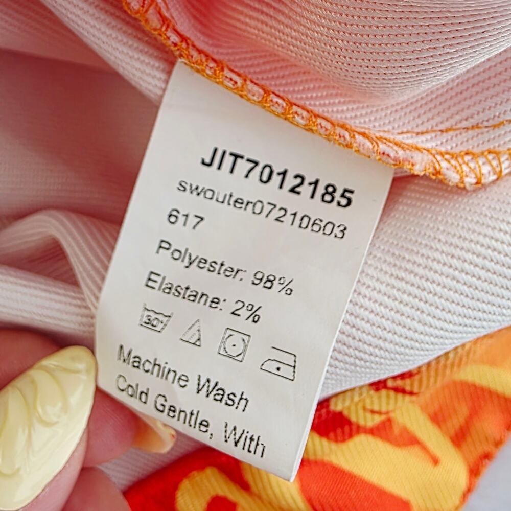 Artsy Graffiti Jacket Large Orange Art is Life Button Front Pop Streetwear Shein - Picture 12 of 14